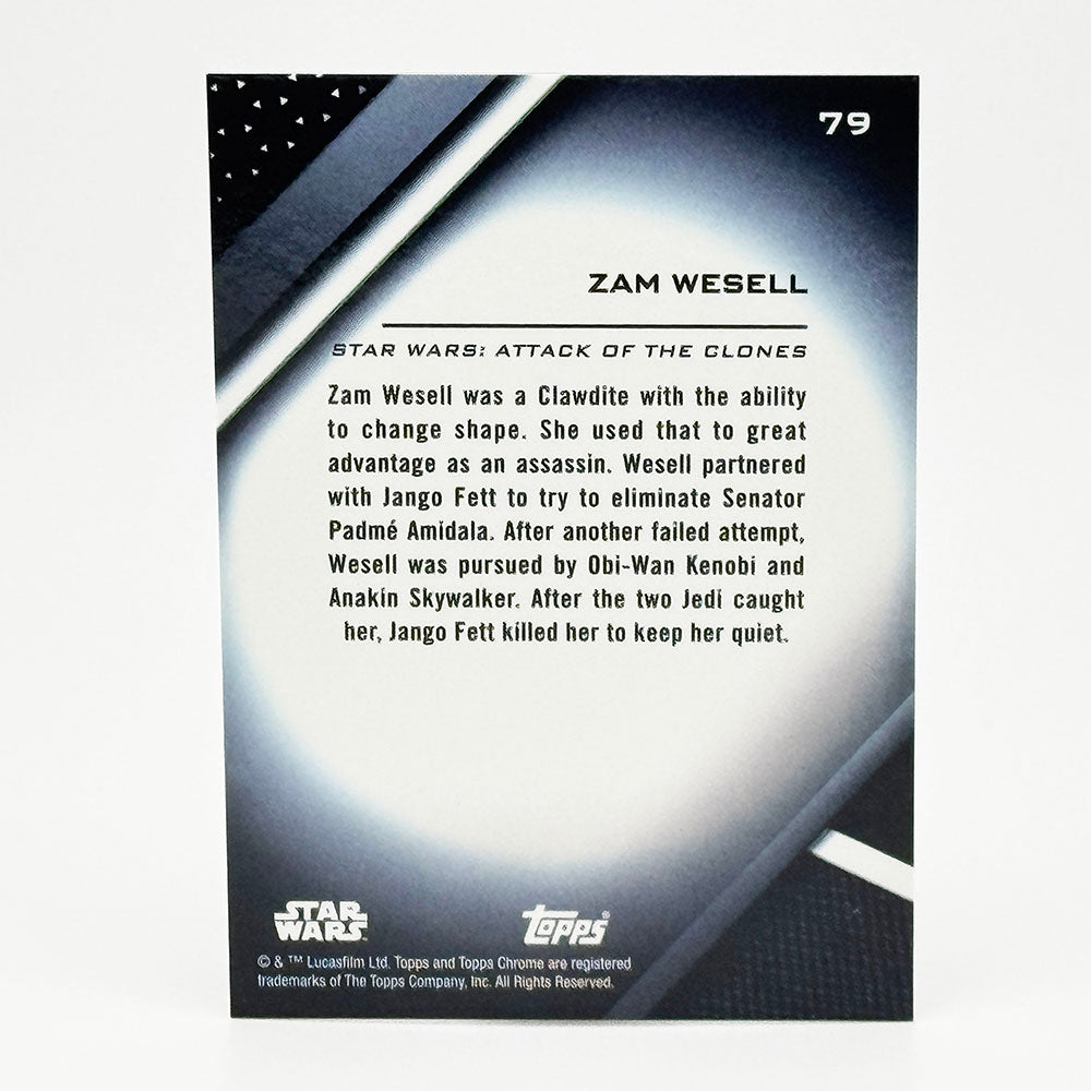 2022 Topps Chrome Black Star Wars Zam Wessel #79