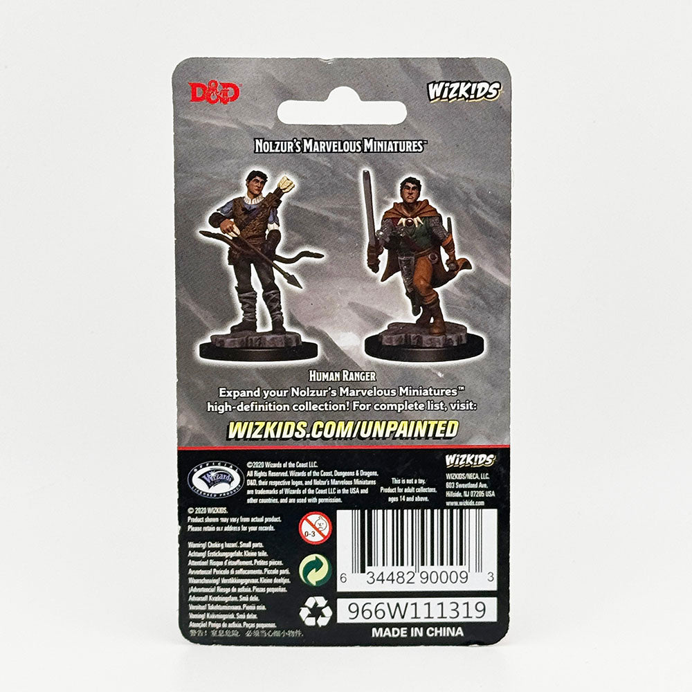 WizKids Dungeons and Dragons Human Ranger Unpainted Miniature Set