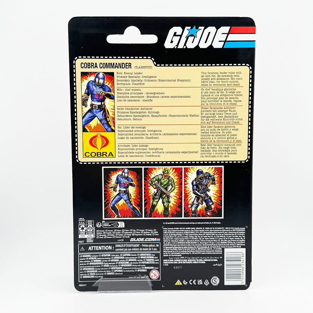 Hasbro G.I. Joe Classified Series Cobra Commander Retro Carded Action Figure