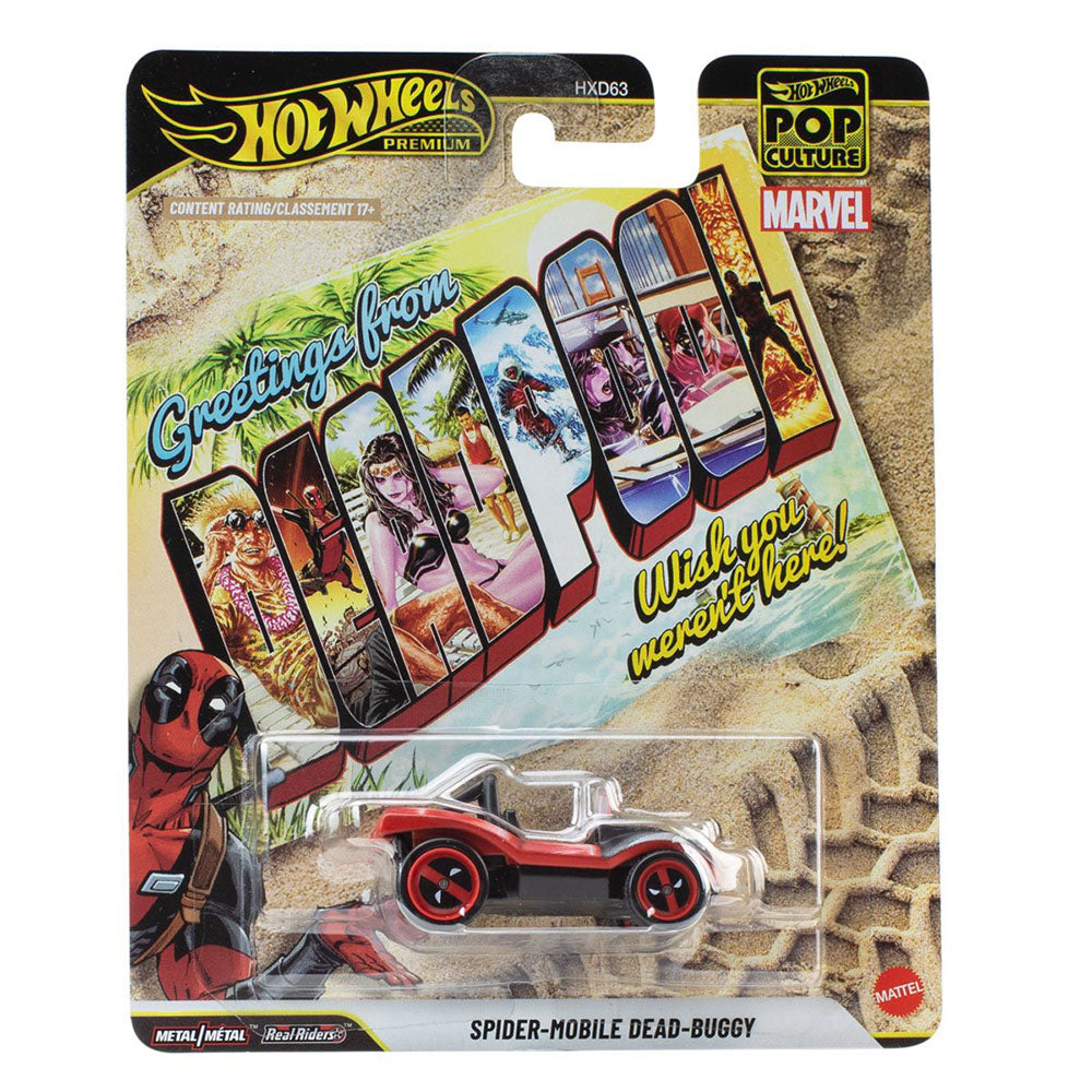 Hot Wheels Pop Culture Deadpool Spider-Mobile Dead-Buggy Diecast Carded Vehicle