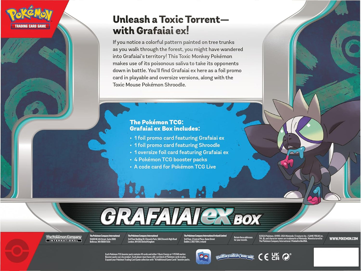 Pokemon TCG: GRAFAIAI EX Box
