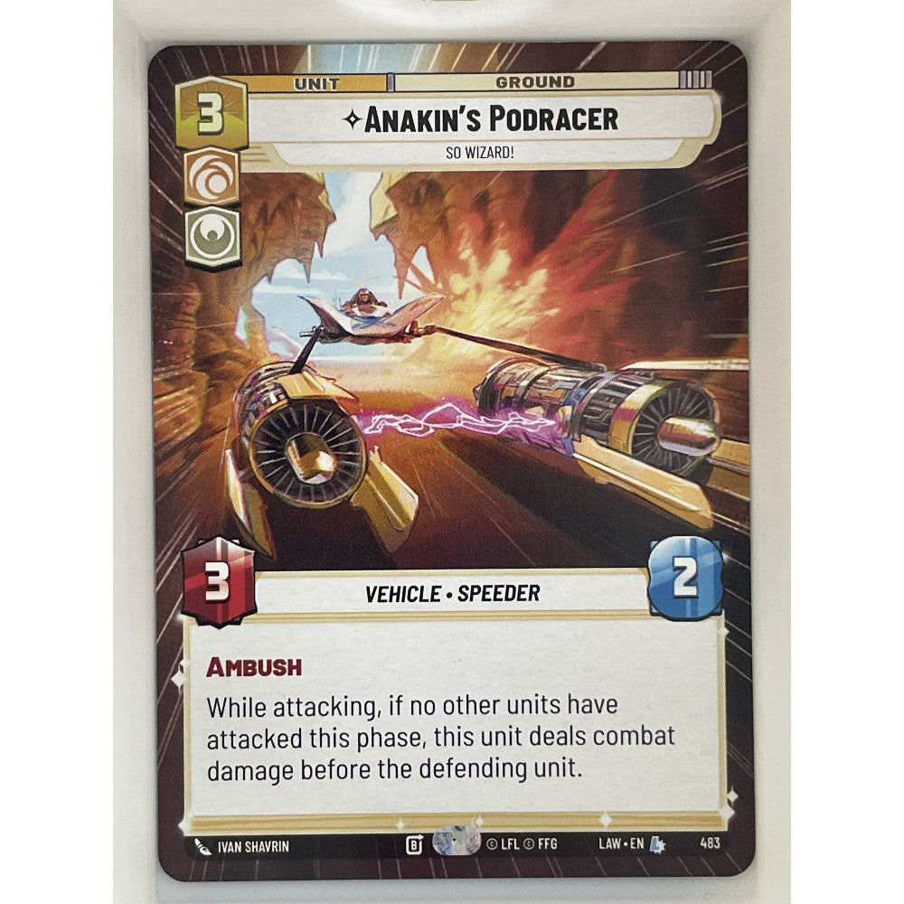 Star Wars Unlimited - Anakin's Podracer - So Wizard! (Hyperspace) - A Lawless Time (LAW)