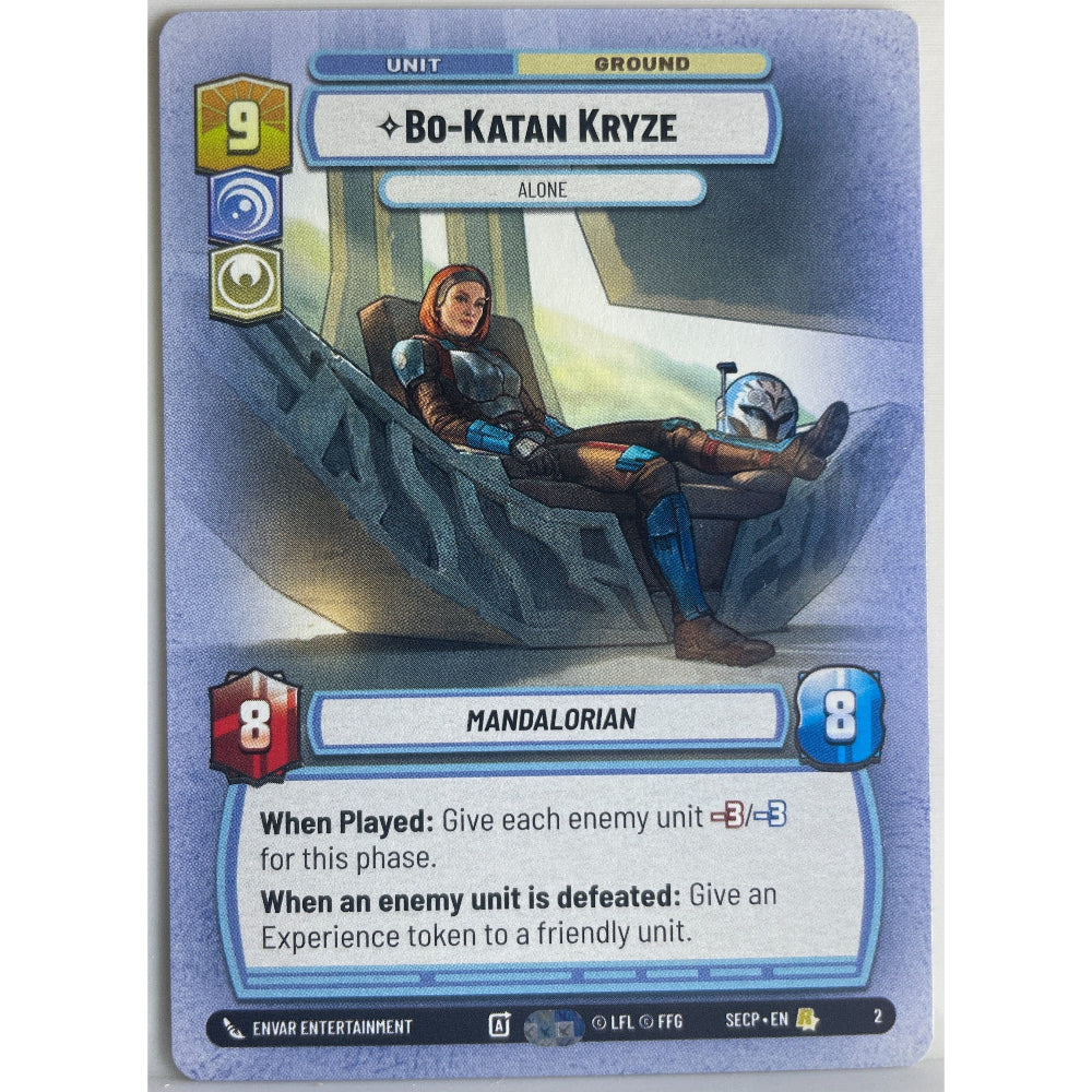 Star Wars Unlimited - Bo-Katan Kryze - Alone - Secrets of Power: Weekly Play Promos (SECWPP)