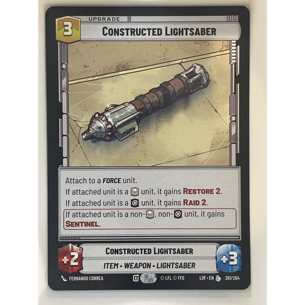 Star Wars Unlimited - Constructed Lightsaber - Legends of the Force (LOF)