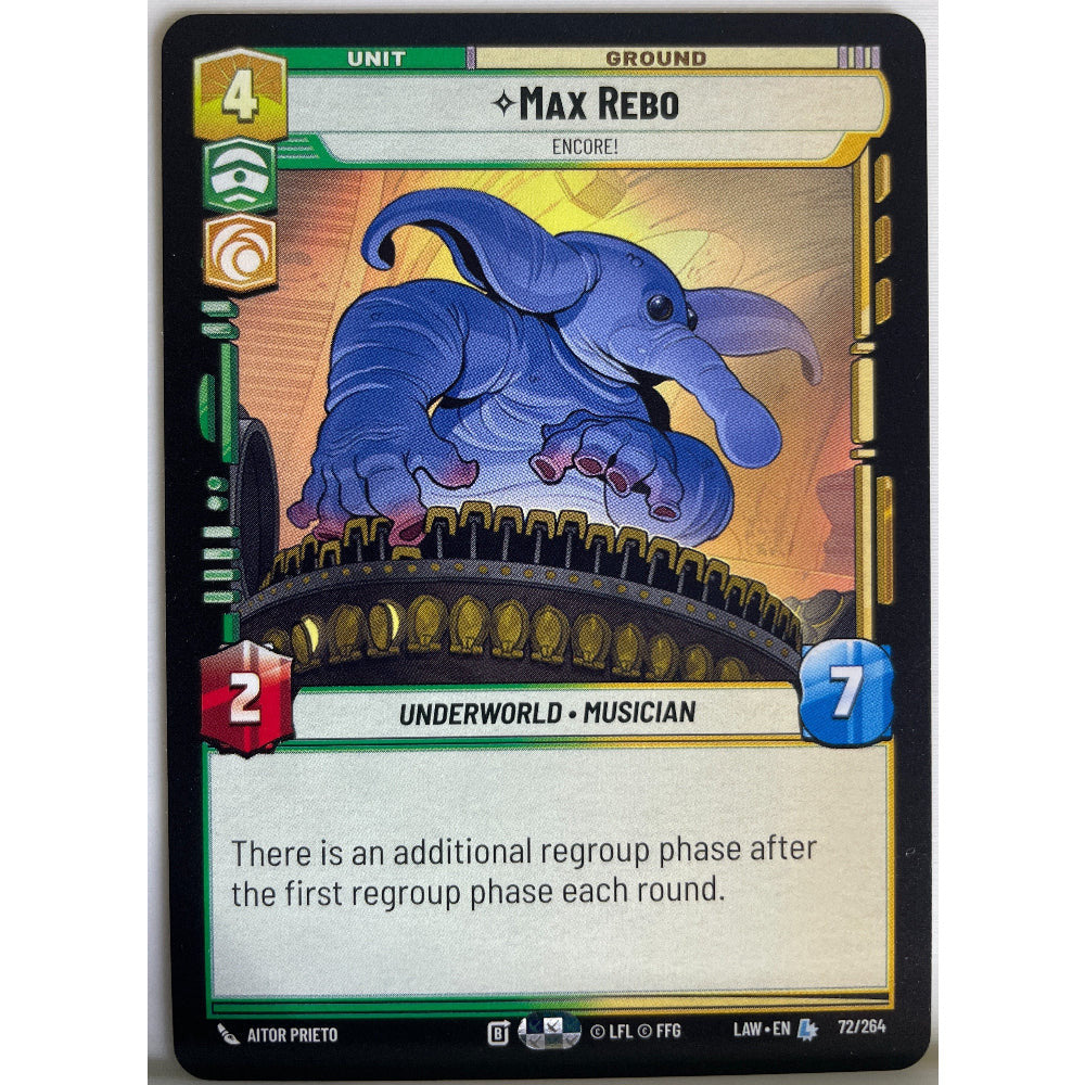 Star Wars Unlimited - Max Rebo - Encore! - A Lawless Time (LAW)