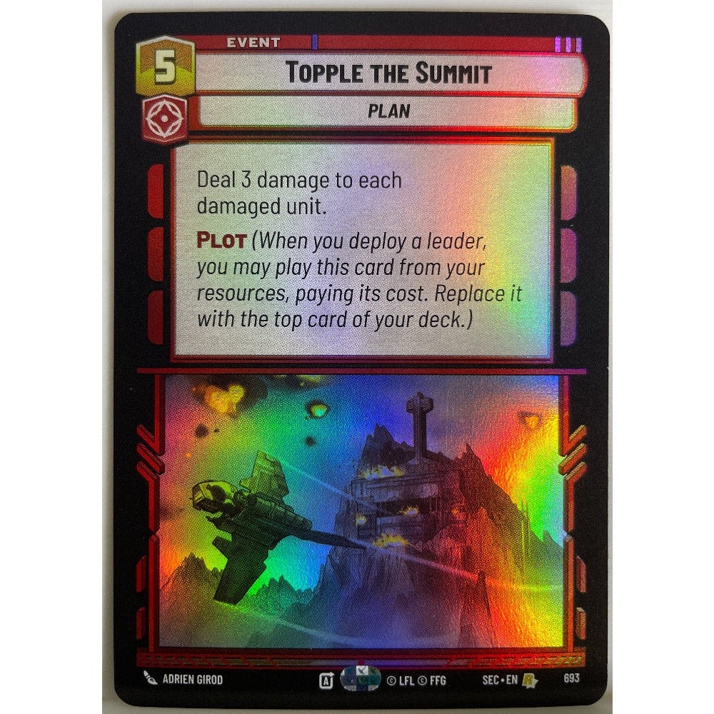 Star Wars Unlimited - Topple the Summit (Foil) - Secrets of Power (SEC)