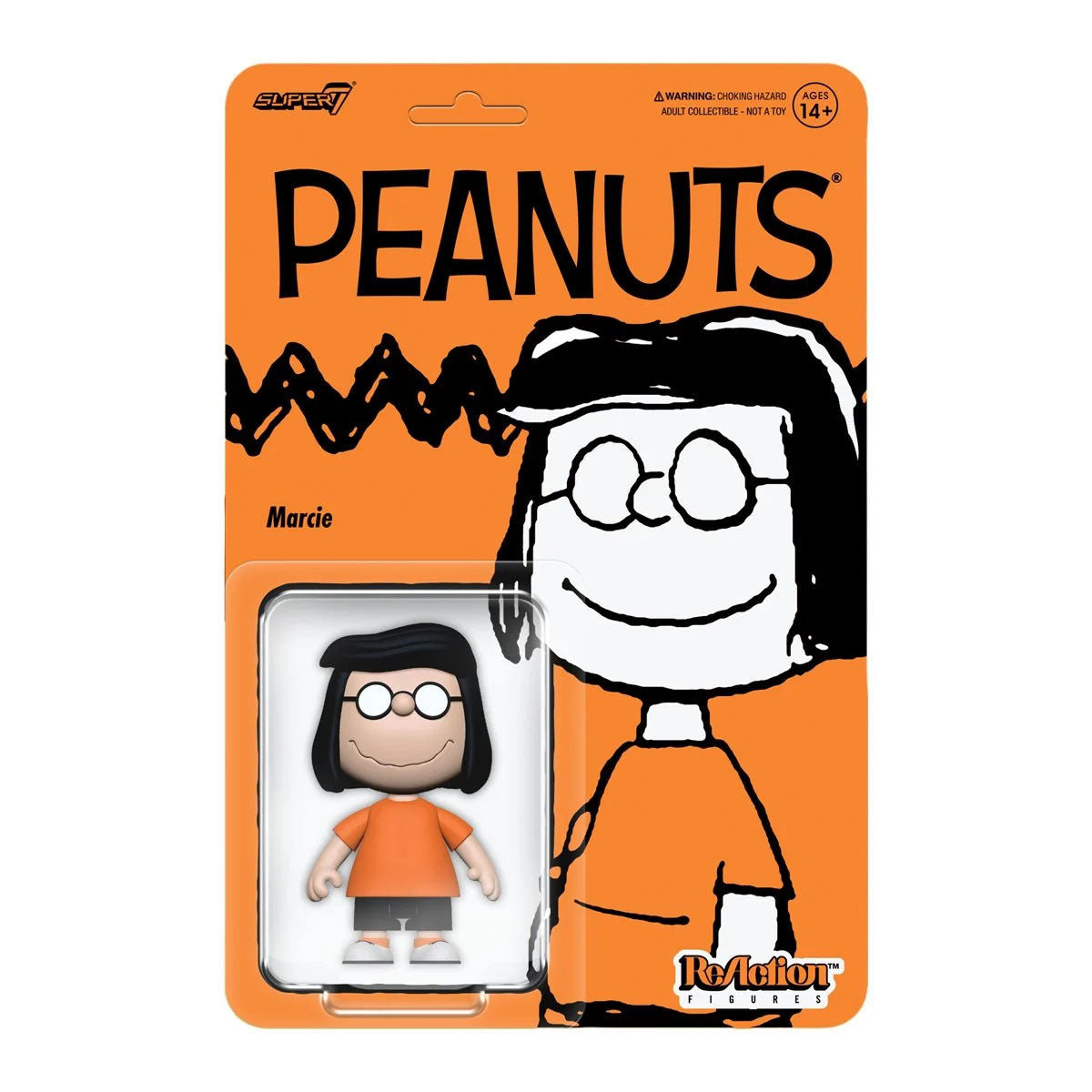 Super7 Peanuts Marcie Carded ReAction Action Figure