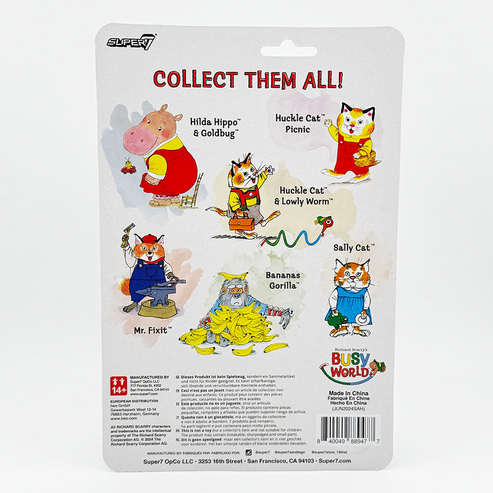 Super7 Richard Scarry's Busy World Mr. Fixit Carded ReAction Action Figure