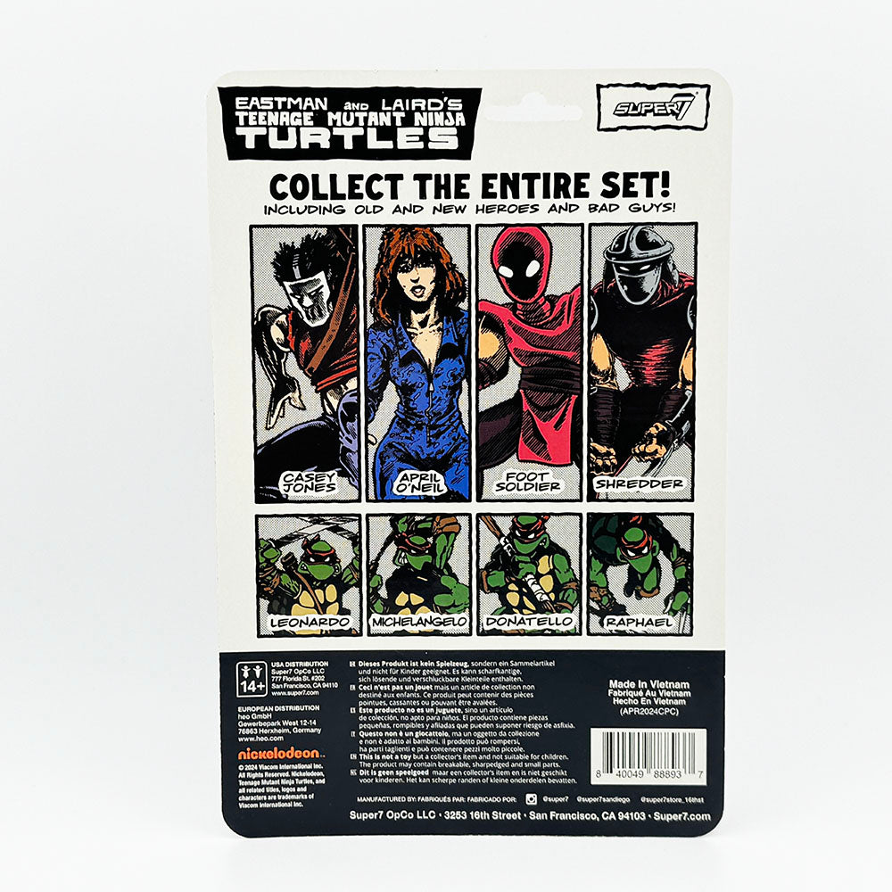 Super7 Teenage Mutant Ninja Turtles Eastman Laird Comic Style Carded ReAction Action Figure