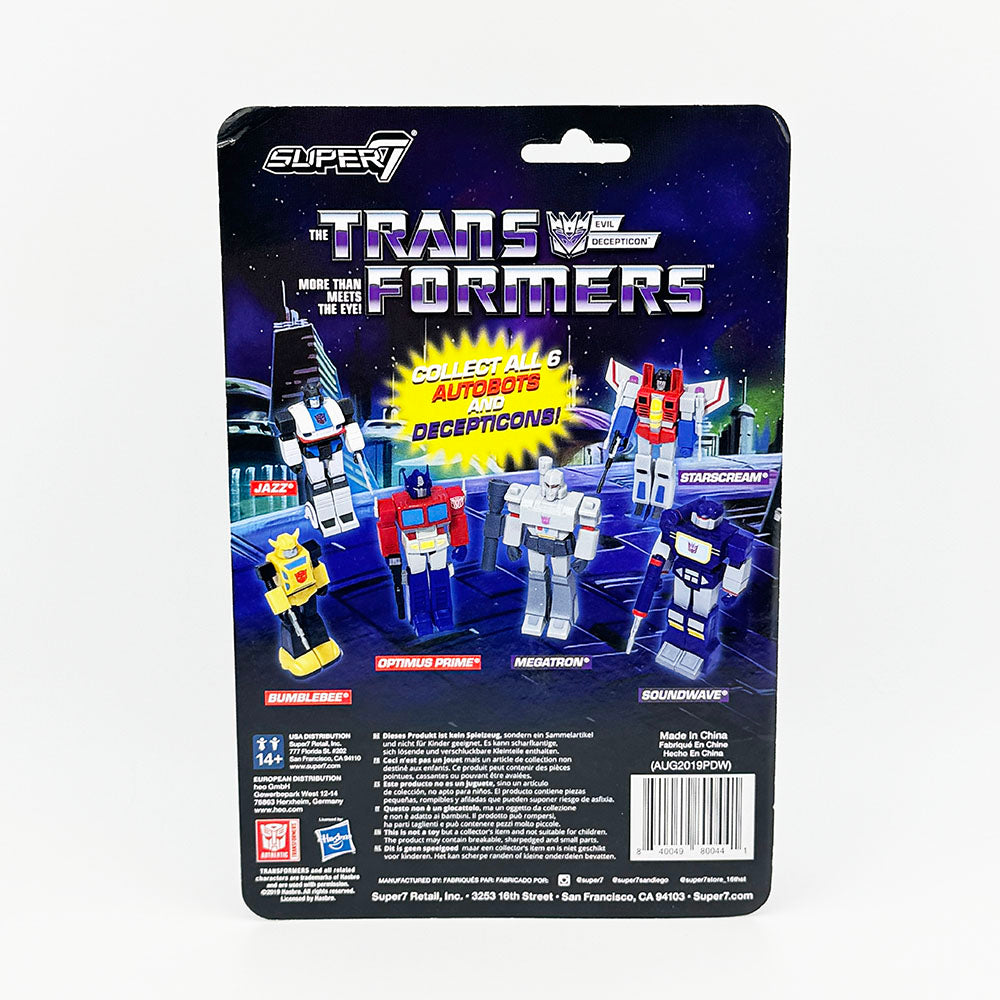 Super7 Transformers Soundwave Carded ReAction Action Figure