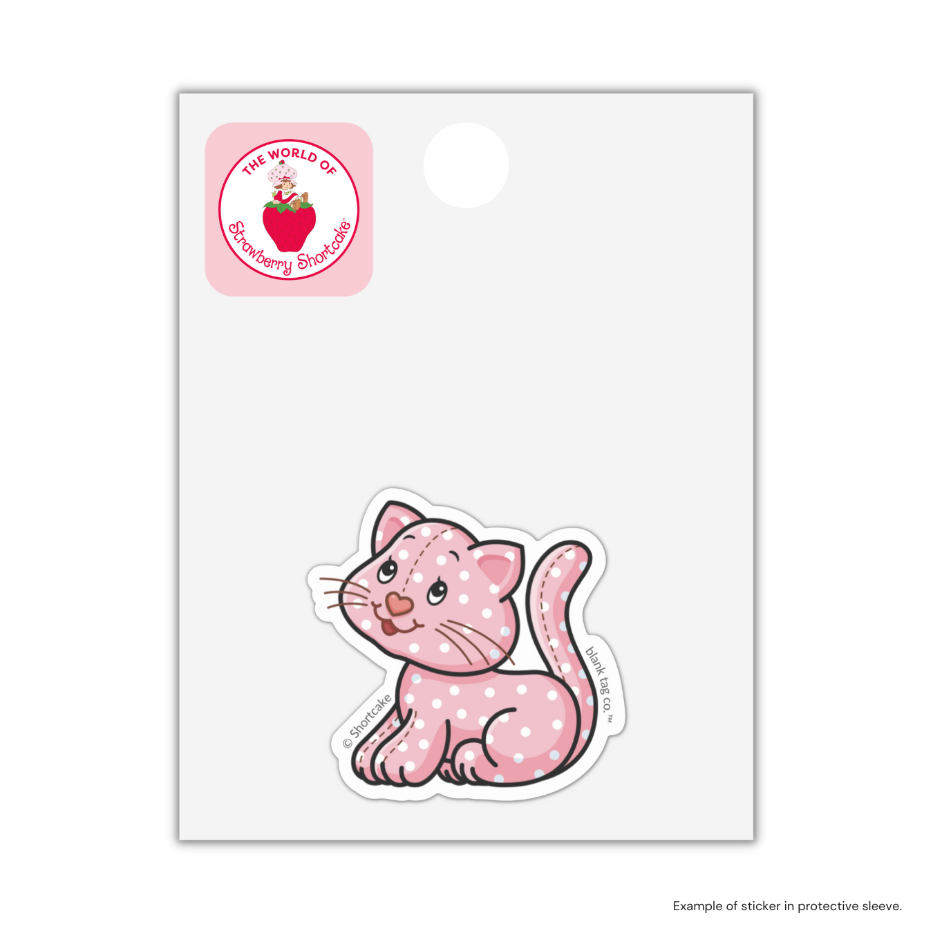 Strawberry Shortcake Waterproof Sticker -  Custard