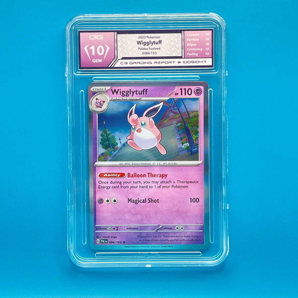 2023 Pokemon Paldea Evolved Wigglytuff #084/193 C3G 10 GEM