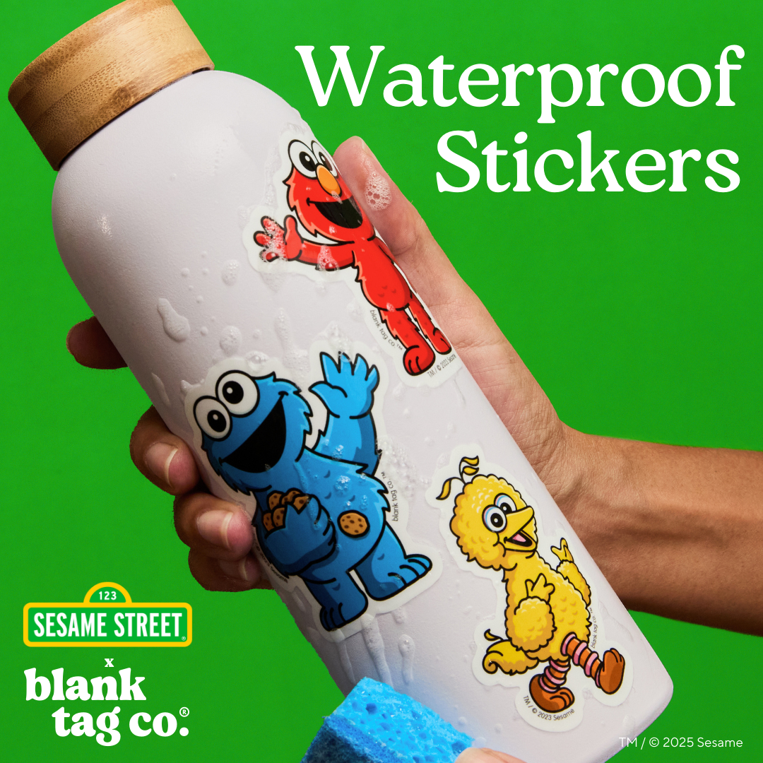 Sesame Street Waterproof Sticker - Oscar the Grouch Everyone Feels Grouchy Sometimes