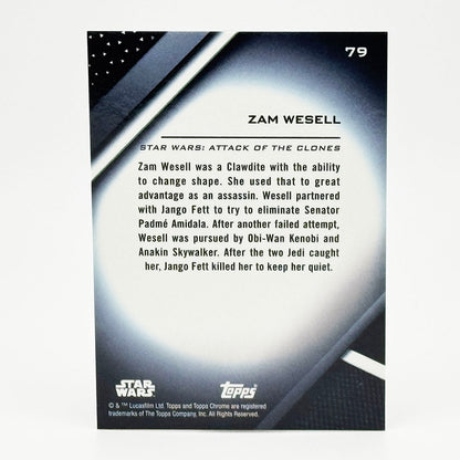 2022 Topps Chrome Black Star Wars Zam Wessel #79