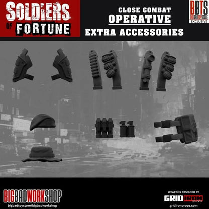 Soldiers of Fortune Close Combat Operative Black Military 1:12 Scale Action Figure