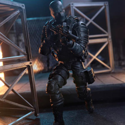 Soldiers of Fortune Close Combat Operative Black Military 1:12 Scale Action Figure