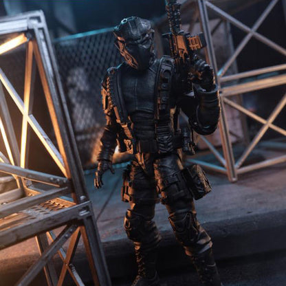 Soldiers of Fortune Close Combat Operative Black Military 1:12 Scale Action Figure