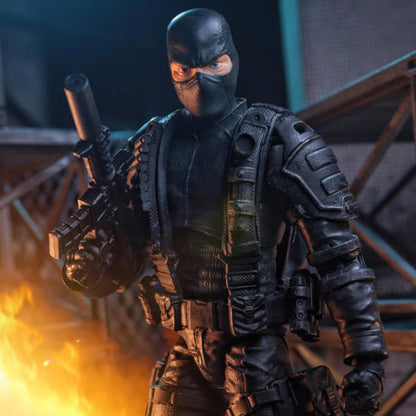 Soldiers of Fortune Close Combat Operative Black Military 1:12 Scale Action Figure
