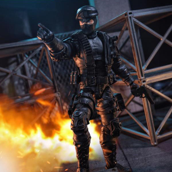 Soldiers of Fortune Close Combat Operative Black Military 1:12 Scale Action Figure
