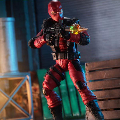 Soldiers of Fortune Close Combat Operative Red/Black Military 1:12 Scale Action Figure