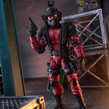 Soldiers of Fortune Close Combat Operative Red/Black Military 1:12 Scale Action Figure