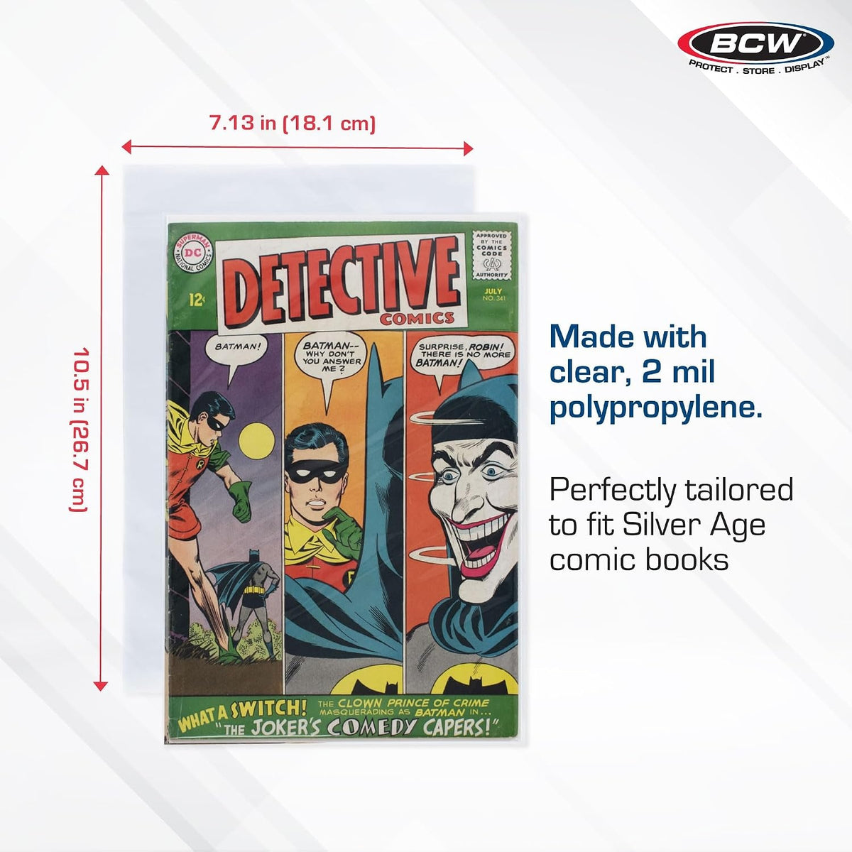 BCW Resealable Silver/Regular Comic Bags