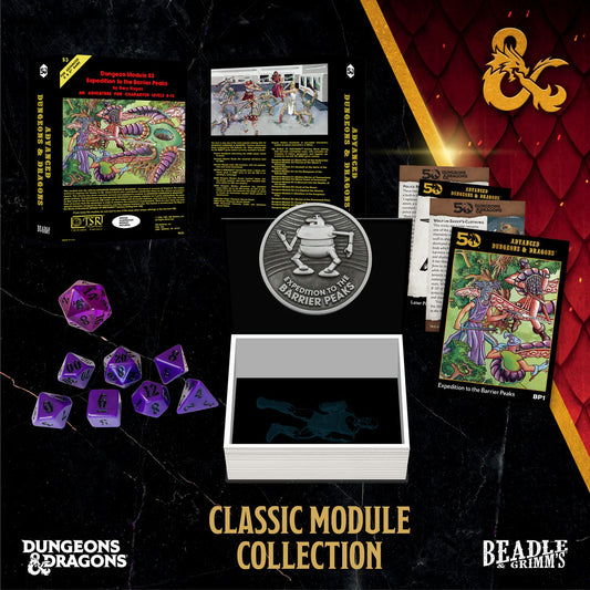 Beadle & Grimm's Dungeons & Dragons Expedition to the Barrier Peaks Classic Module Dice Sets