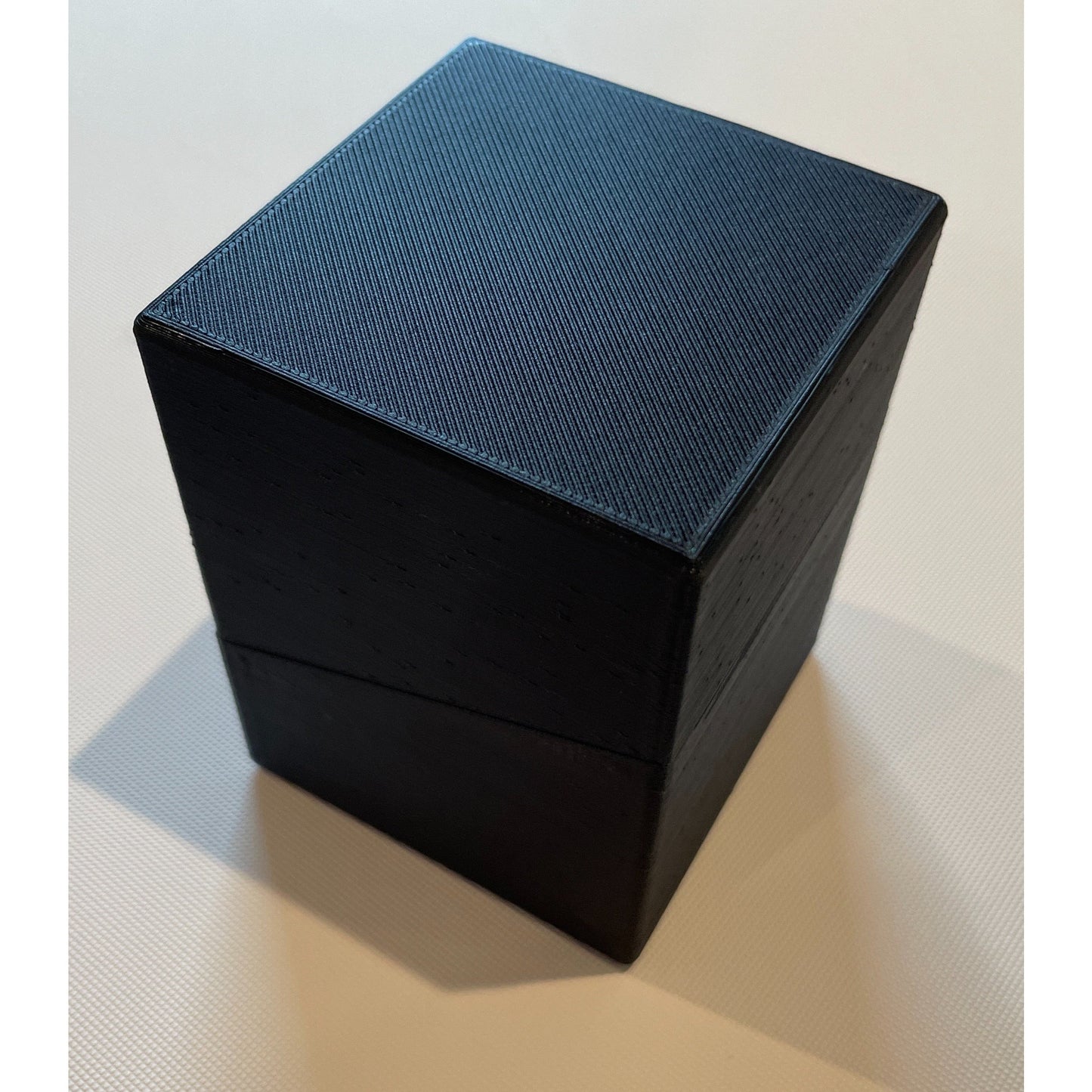 100 Card Black TCG Deck Box with Removeable Lid