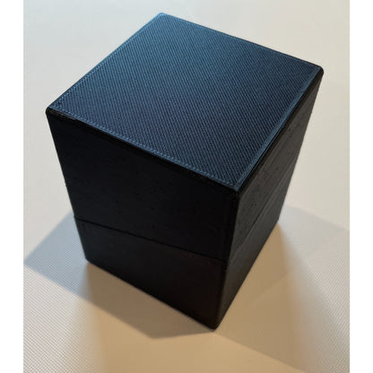 100 Card Black TCG Deck Box with Removeable Lid