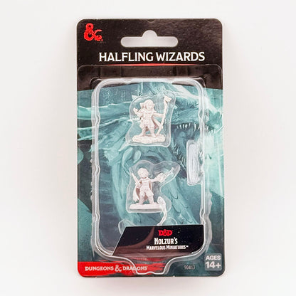 WizKids Dungeons and Dragons Halfling Wizards Unpainted Miniatures Set
