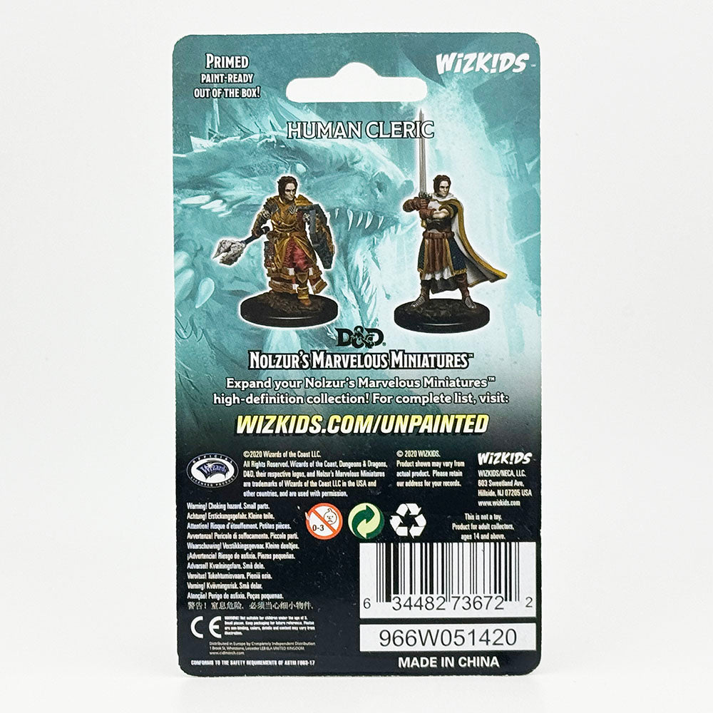 WizKids Dungeons and Dragons Human Cleric Unpainted Miniatures Set