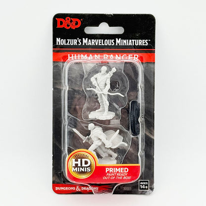 WizKids Dungeons and Dragons Human Ranger Unpainted Miniature Set