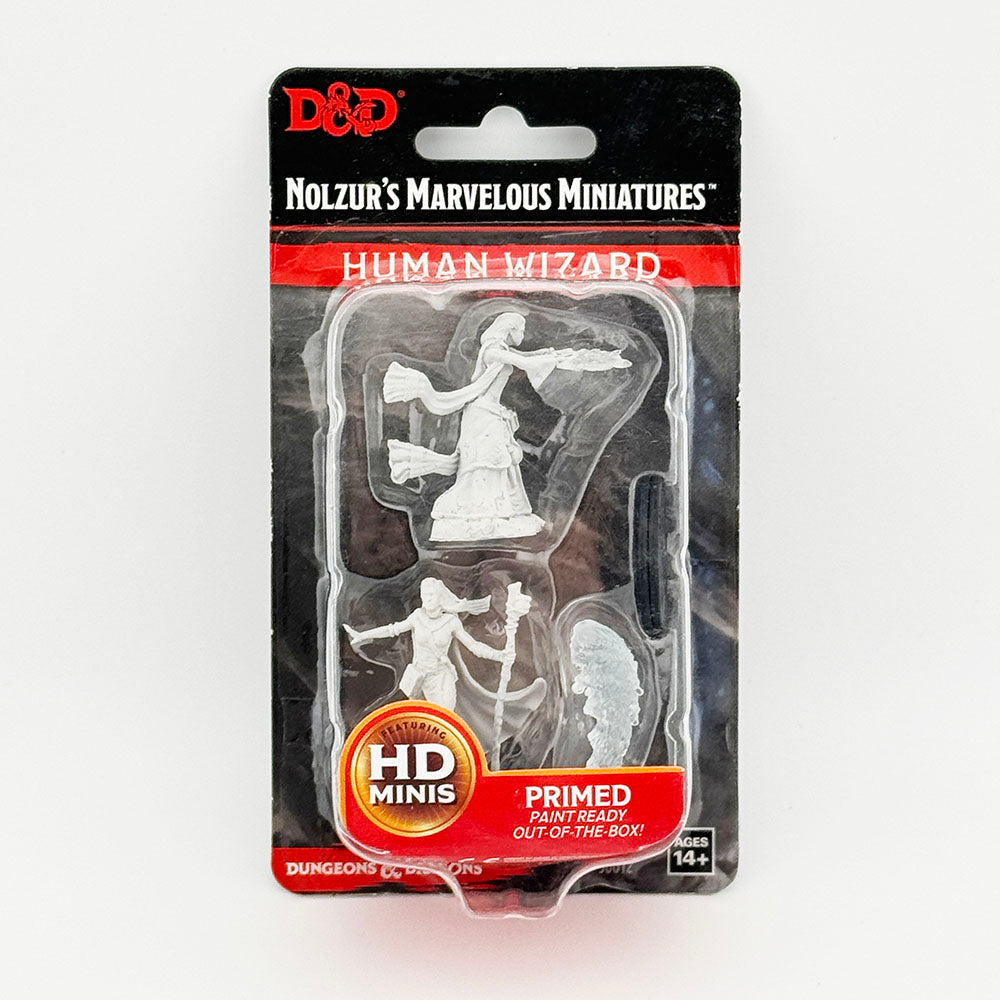 WizKids Dungeons and Dragons Human Wizard Unpainted Miniature Set