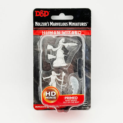 WizKids Dungeons and Dragons Human Wizard Unpainted Miniature Set