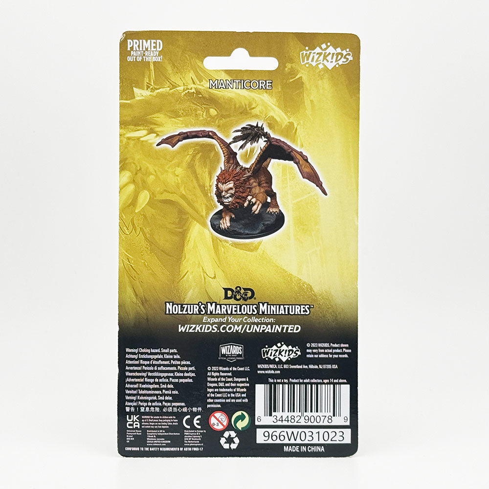 WizKids Dungeons and Dragons Manticore Unpainted Miniature