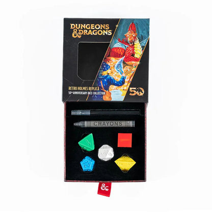 FanRoll Dungeons & Dragons 50th Anniversary Retro Holmes Replica Dice Set