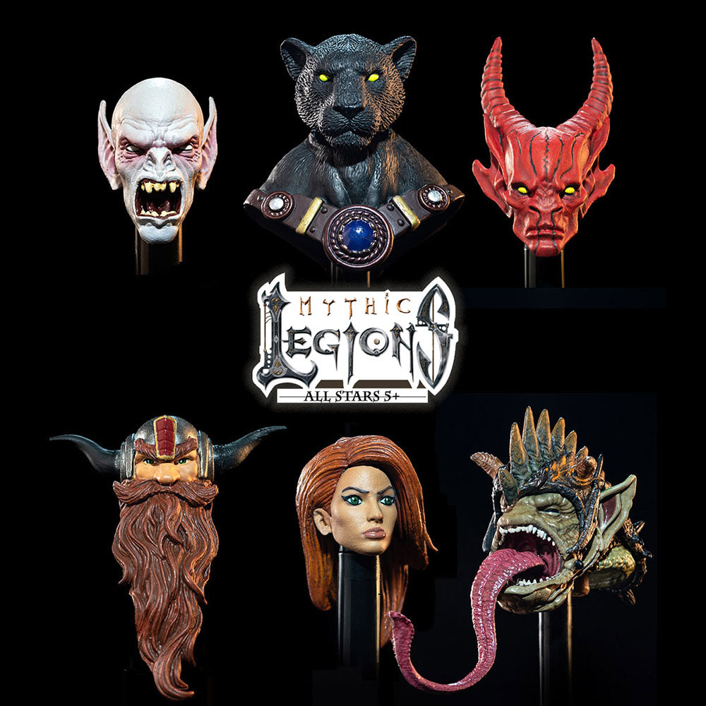 Mythic Legions All Star Trolls Heads Pack 1