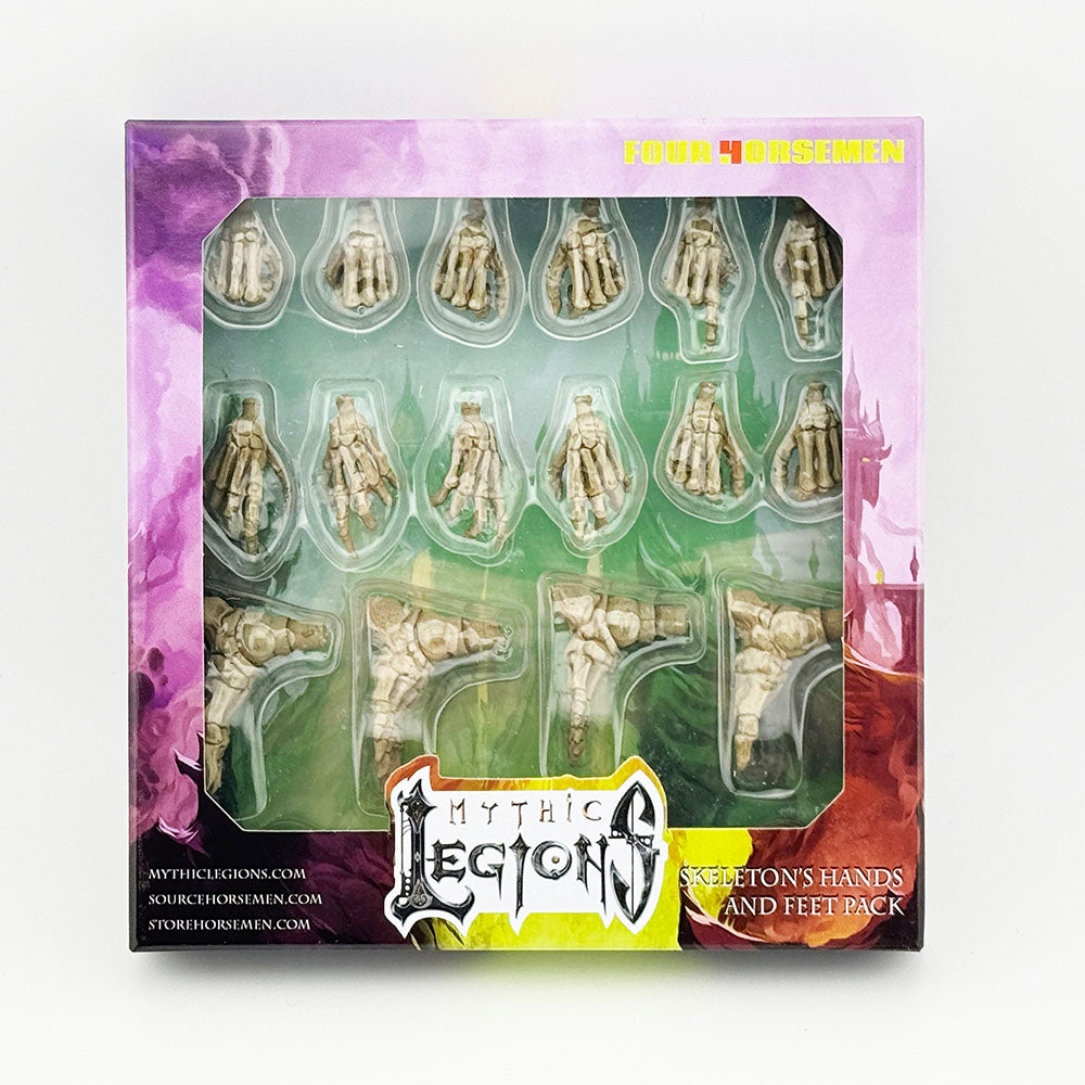 Mythic Legions Necronominus Skeleton's Hands and Feet Pack