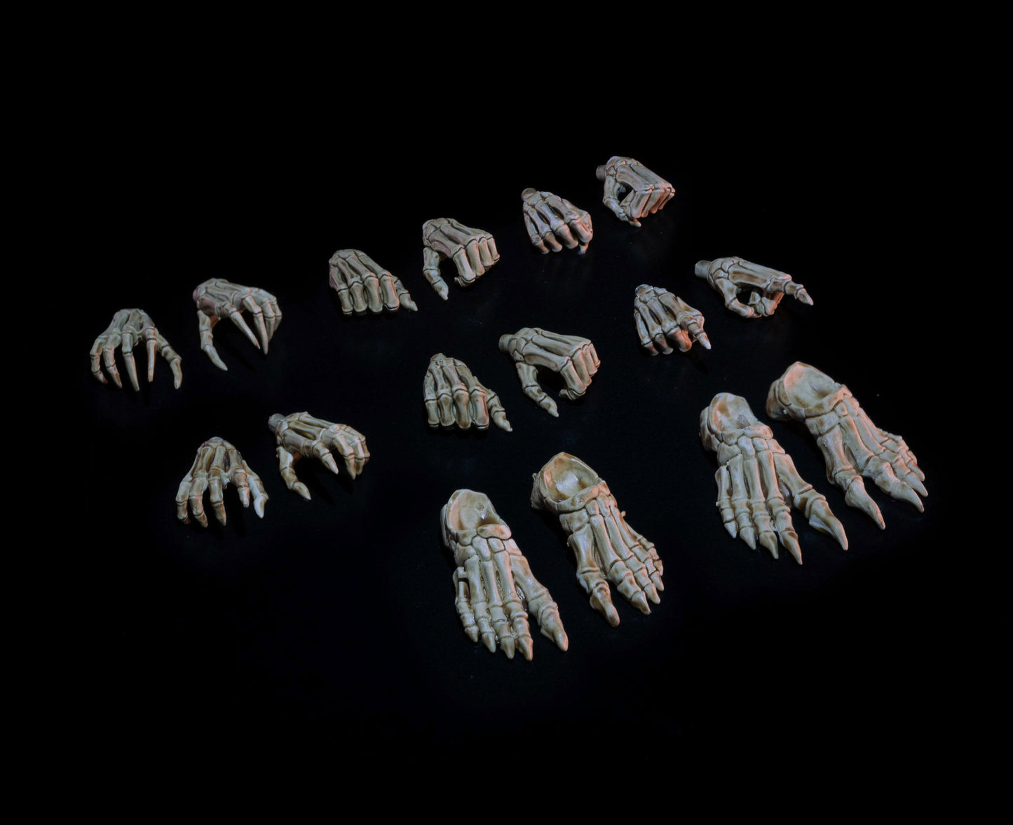 Mythic Legions Necronominus Skeleton's Hands and Feet Pack
