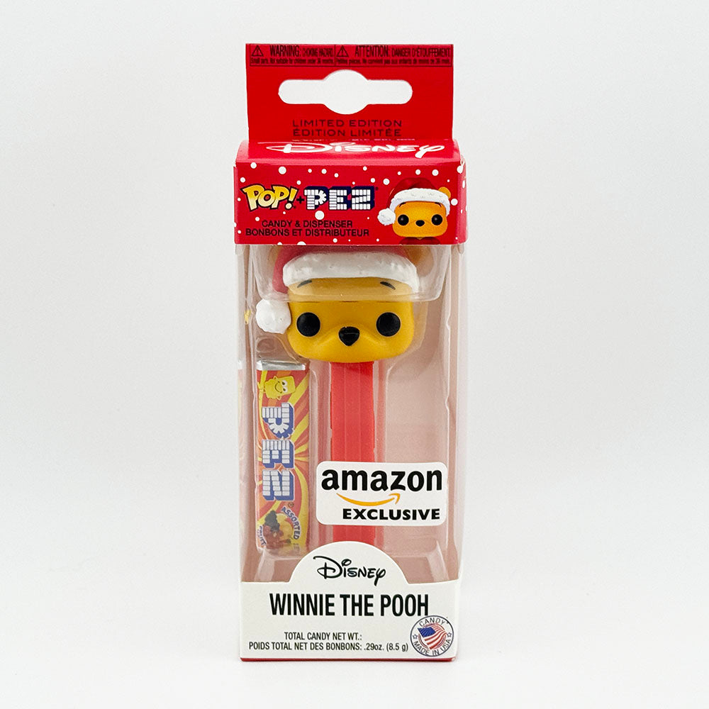 Disney Funko Pop! PEZ Winnie the Pooh Wearing Santa Hat