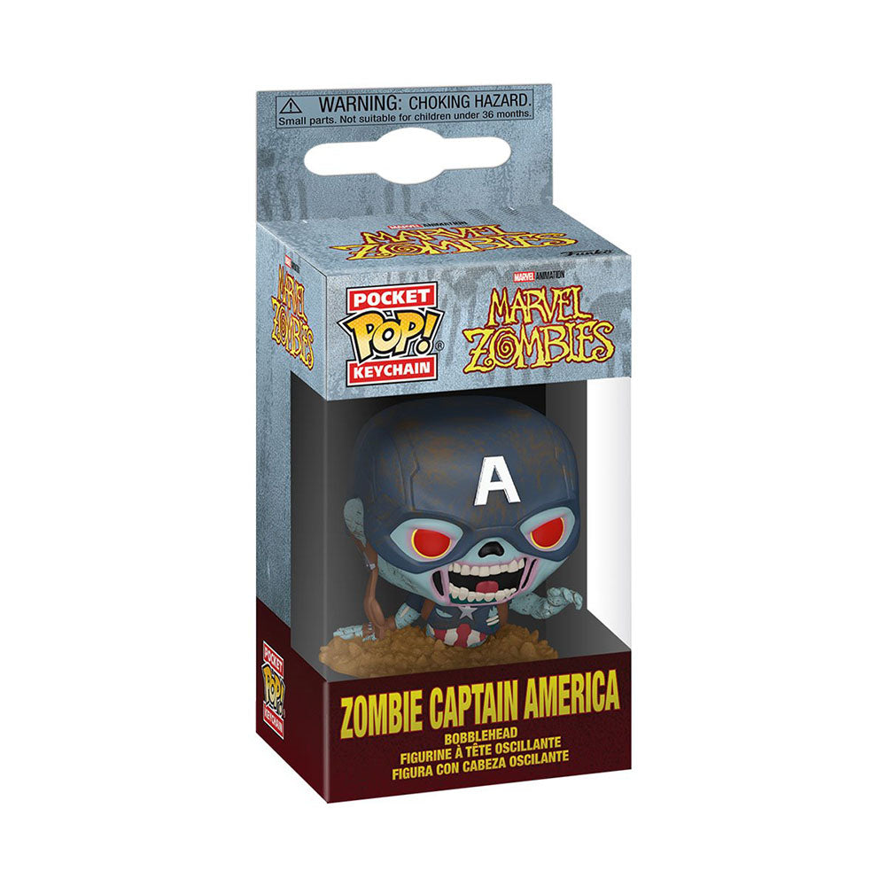 Marvel Zombies Zombie Captain America Funko Pocket Pop! Key Chain
