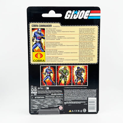 Hasbro G.I. Joe Classified Series Cobra Commander Retro Carded Action Figure
