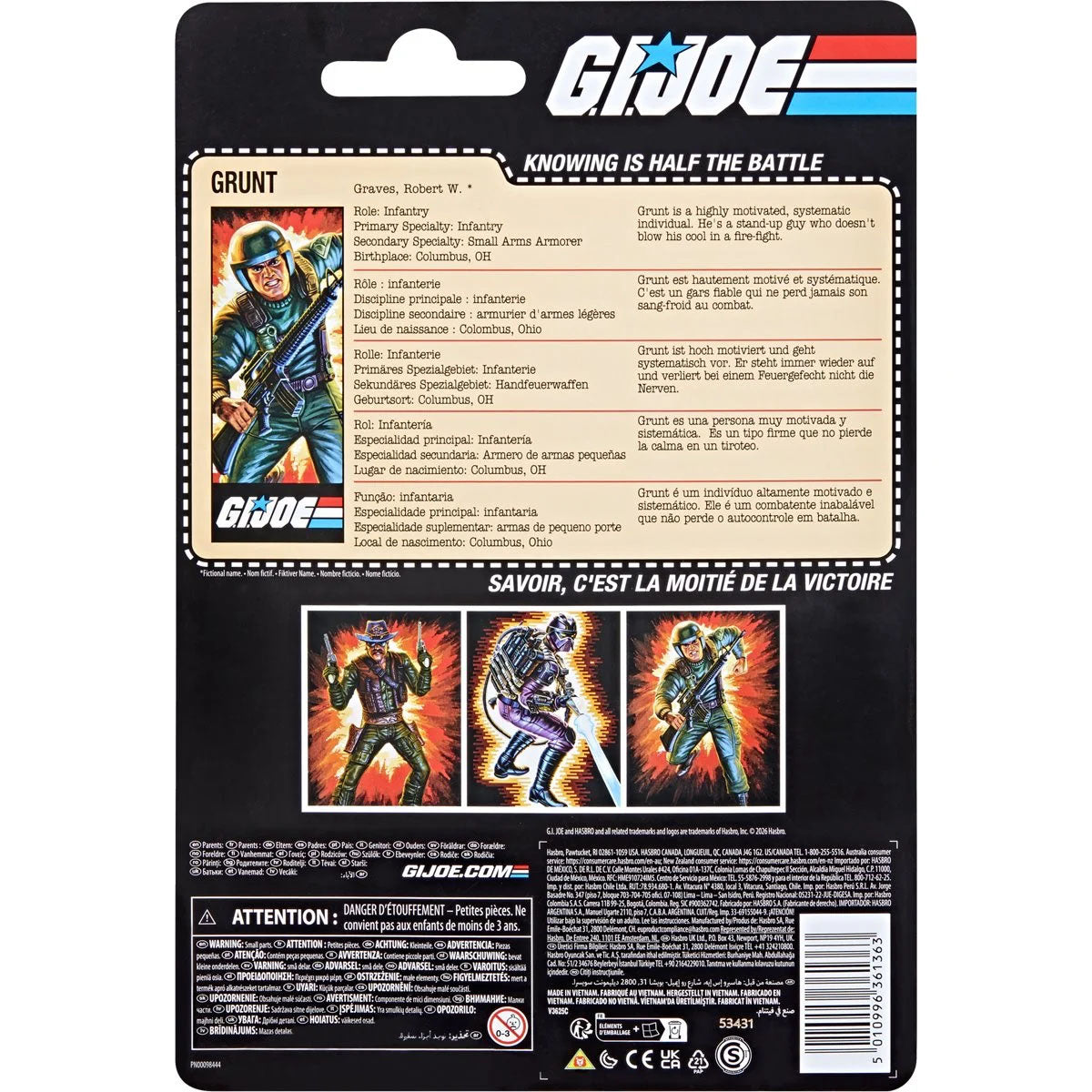 Hasbro G.I. Joe Classified Series Robert Grunt Graves Retro Carded Action Figure