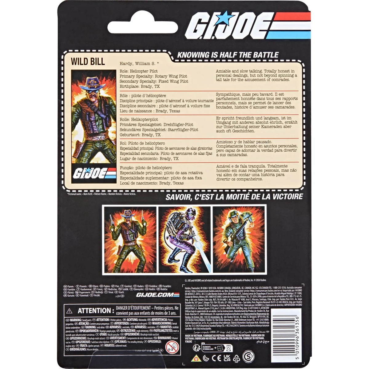 Hasbro G.I. Joe Classified Series Wild Bill Retro Carded Action Figure