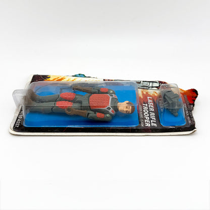 Vintage G.I. Joe Flash Laser Rifle Trooper Action Figure on Cut Card