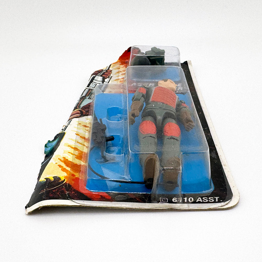 Vintage G.I. Joe Flash Laser Rifle Trooper Action Figure on Cut Card