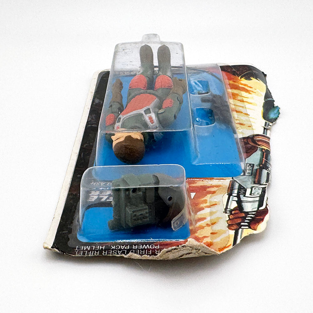 Vintage G.I. Joe Flash Laser Rifle Trooper Action Figure on Cut Card