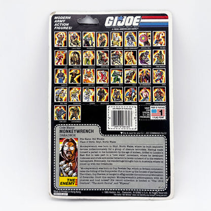 Vintage G.I. Joe Monkeywrench Dreadnok Carded Action Figure