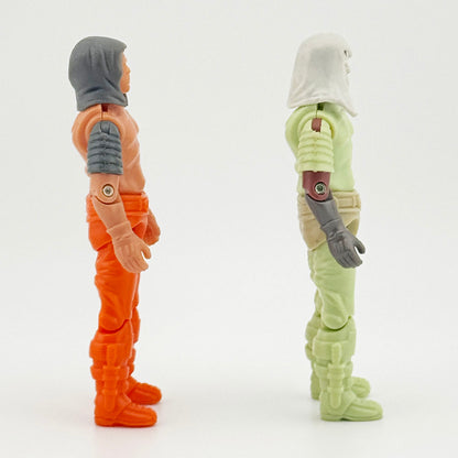 Two G.I. Joe Zartan Unpainted Preproduction Prototype figures 2004