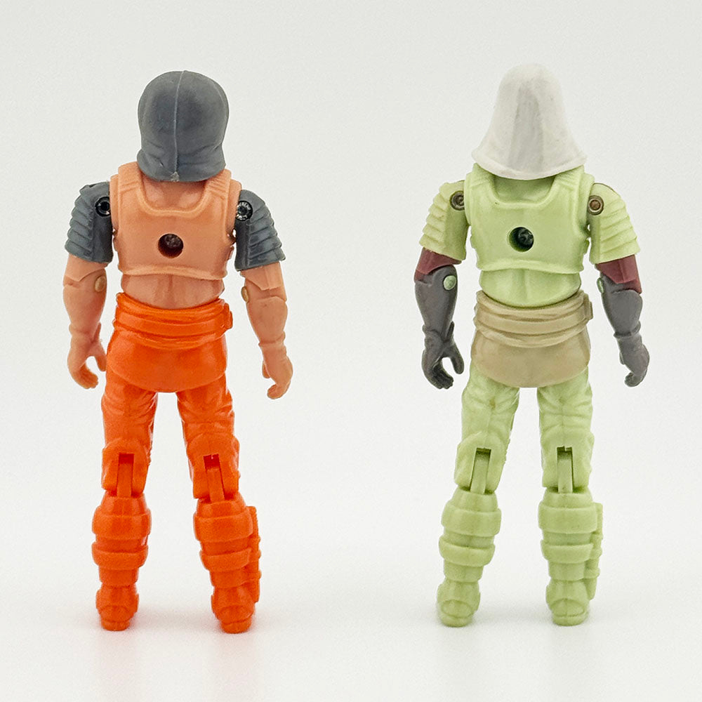 Two G.I. Joe Zartan Unpainted Preproduction Prototype figures 2004